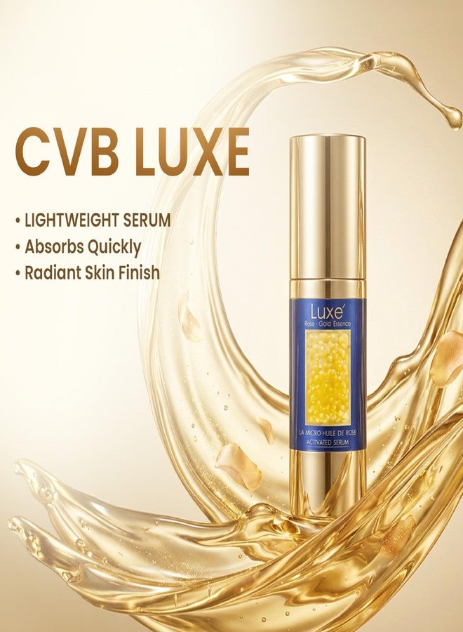 CVB C290 Luxe Rose Gold Activated Face Serum - Advanced Repairing Formula with Micro-Huile De Rose for Radiant Skin, 30ml - Image 5