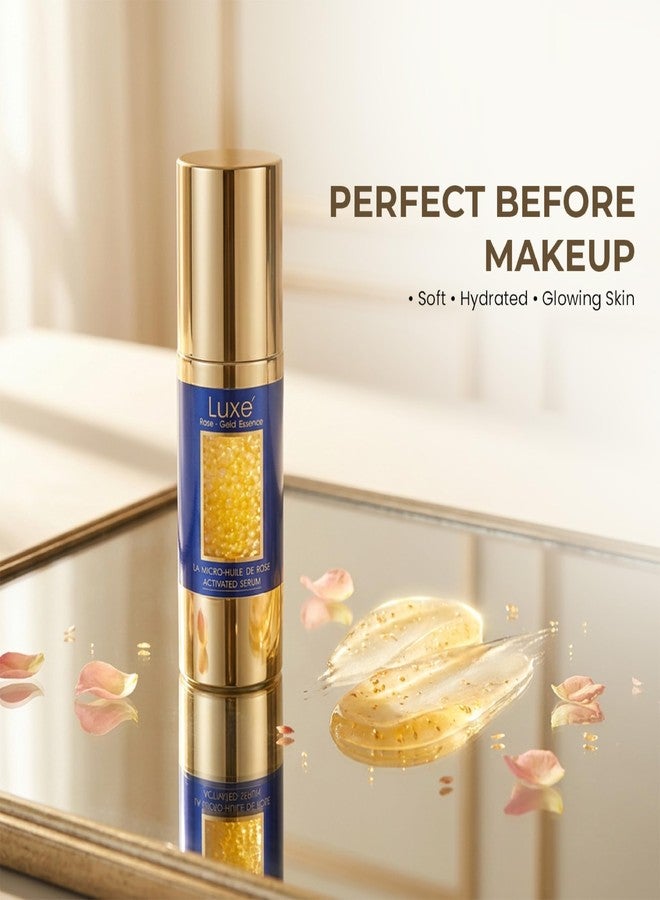 CVB C290 Luxe Rose Gold Activated Face Serum - Advanced Repairing Formula with Micro-Huile De Rose for Radiant Skin, 30ml - Image 4
