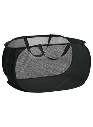 Pop Up Laundry Mesh Hamper Basket Storage Solution Compact Bin Mesh Collapsible Bag Laundry Hamper Collapsible Laundry Basket Black Single Compartment. - pzsku/Z49BFAAEC4DBEDB10BDFAZ/45/1746532204/4fc5aa96-89d2-432e-9475-a1ff14540b34