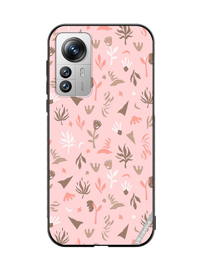 VR CREATIVE Protective Case Cover For Xiaomi 12X Flower Seamless Pattern In Beautiful Abstract Style Design Multicolour - Image 1