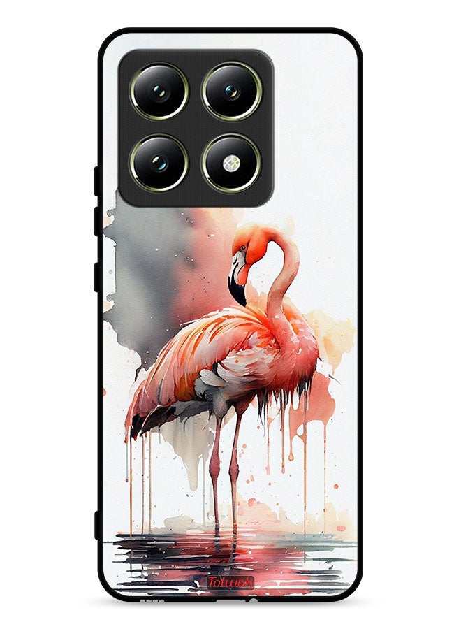 Tolwak Xiaomi 14T 5G Protective Case Cover Tropical Watercolor Art - Image 1