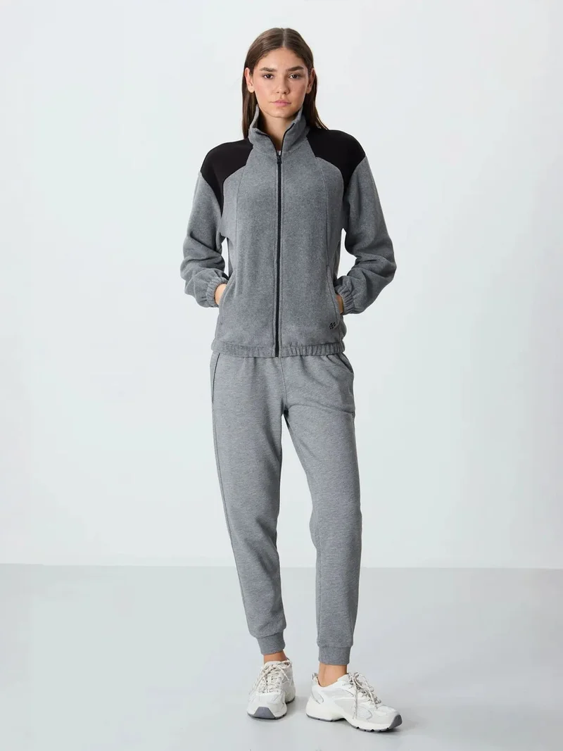 TOMMYLIFE TOMMY Oversized Color Block Half-Zip Sweatshirt