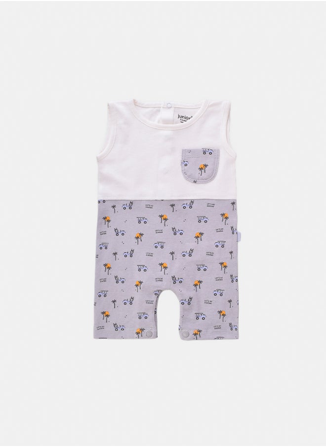 Junior - Baby Boys Printed Romper - Image 1