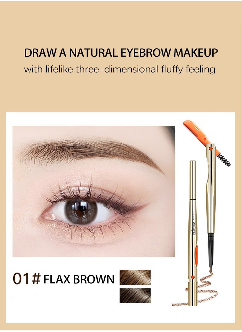3-in-1 Brow Perfector Kit - Eye Brow Brush, Pencil, and Razor/Trimmer for Flawless Brows