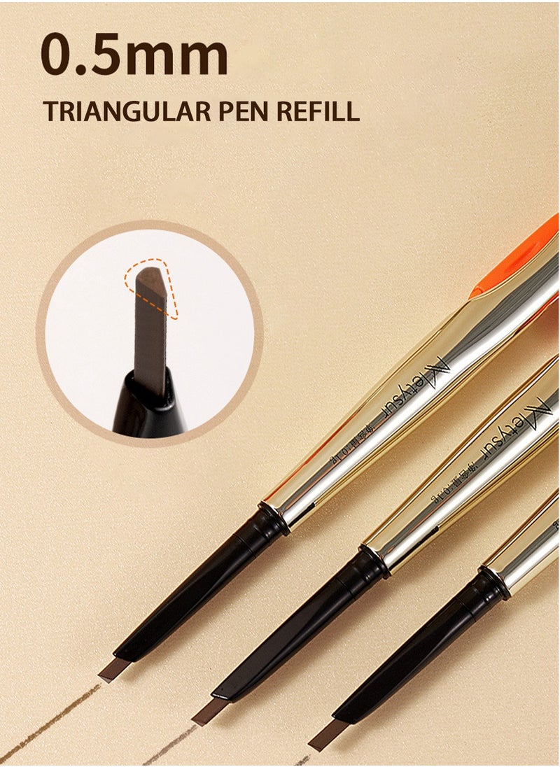 3-in-1 Brow Perfector Kit - Eye Brow Brush, Pencil, and Razor/Trimmer for Flawless Brows