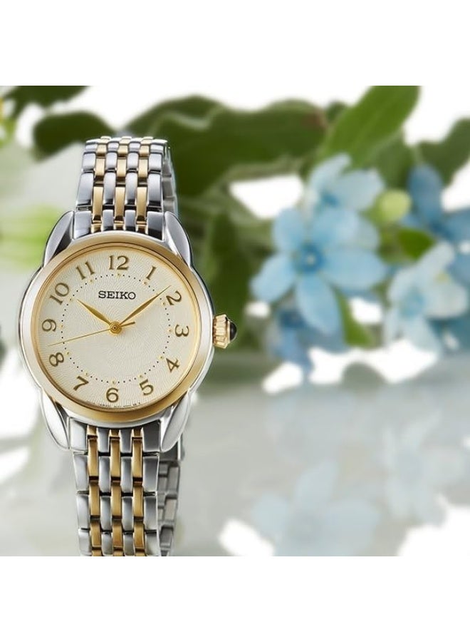 Seiko سايكو SUR562P1 ساعة نسائية تناظرية كوارتز بحزام من الفولاذ المقاوم للصدأ - Image 3
