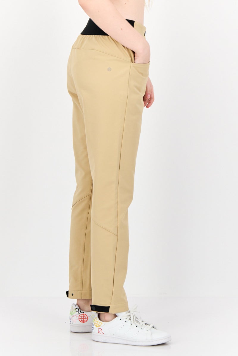 Adidas Women Sportswear Fit Terrex Utilitas Soft Shell Outdoor Tactical Pants, Tan  - Image 2