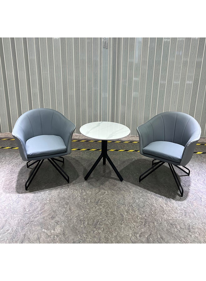 Home Box Barcelona 3-Piece Tea Table and Swivel Chair Set 49.5 x 78 x 66 cm  - Image 2