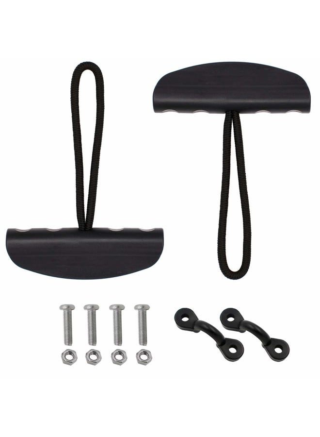 YYST Lot 2 Kayak Carry Handle Pull Handle T-handle with Cord and Pad Eyes - Image 1
