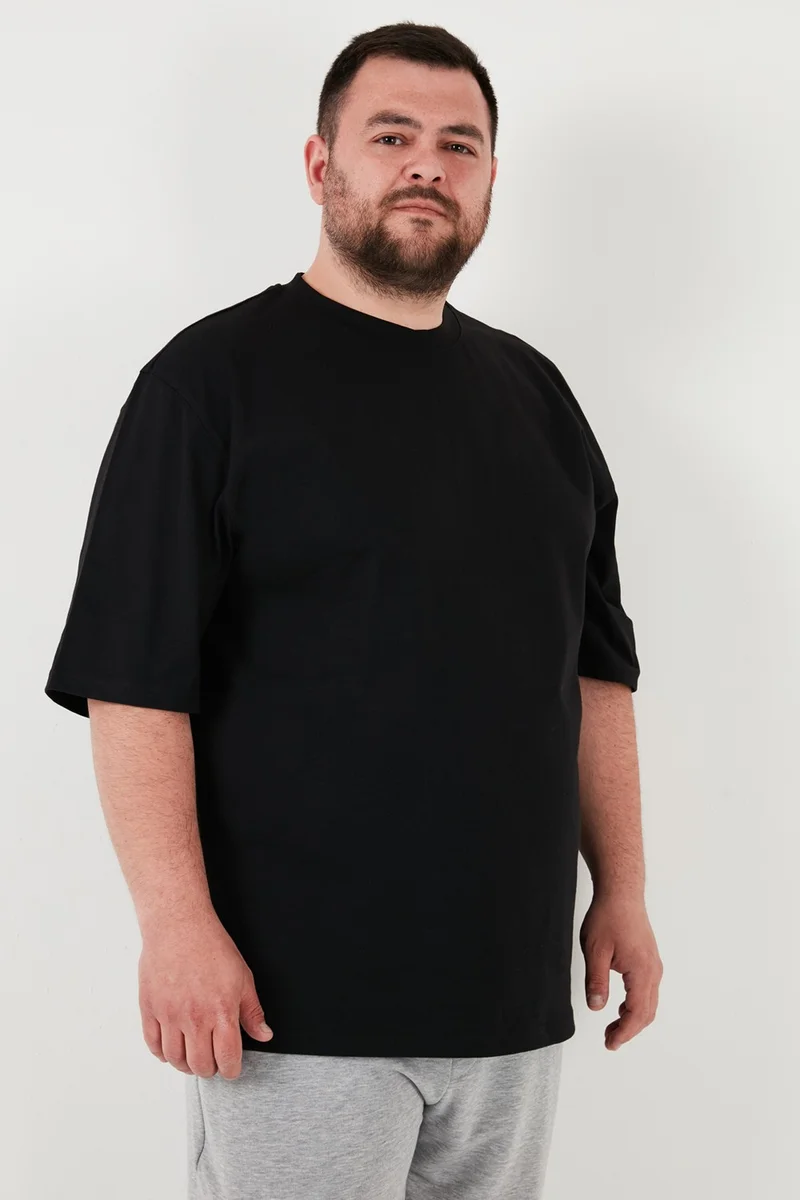 Buratti Cotton Regular Fit Large Size T Shirt Men's T Shirt 5902365B