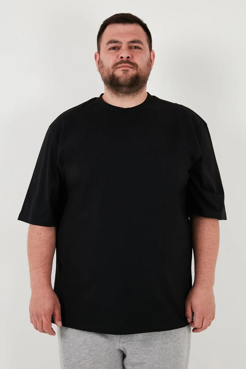Buratti Cotton Regular Fit Large Size T Shirt Men's T Shirt 5902365B
