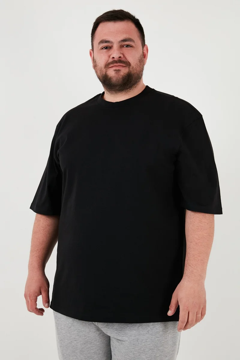 Buratti Cotton Regular Fit Large Size T Shirt Men's T Shirt 5902365B