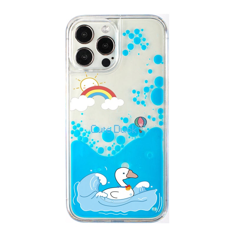 For iPhone15promax quicksand duck mobile phone case Apple 14/13 cute 11/7P anti-fall protective cover - Image 3