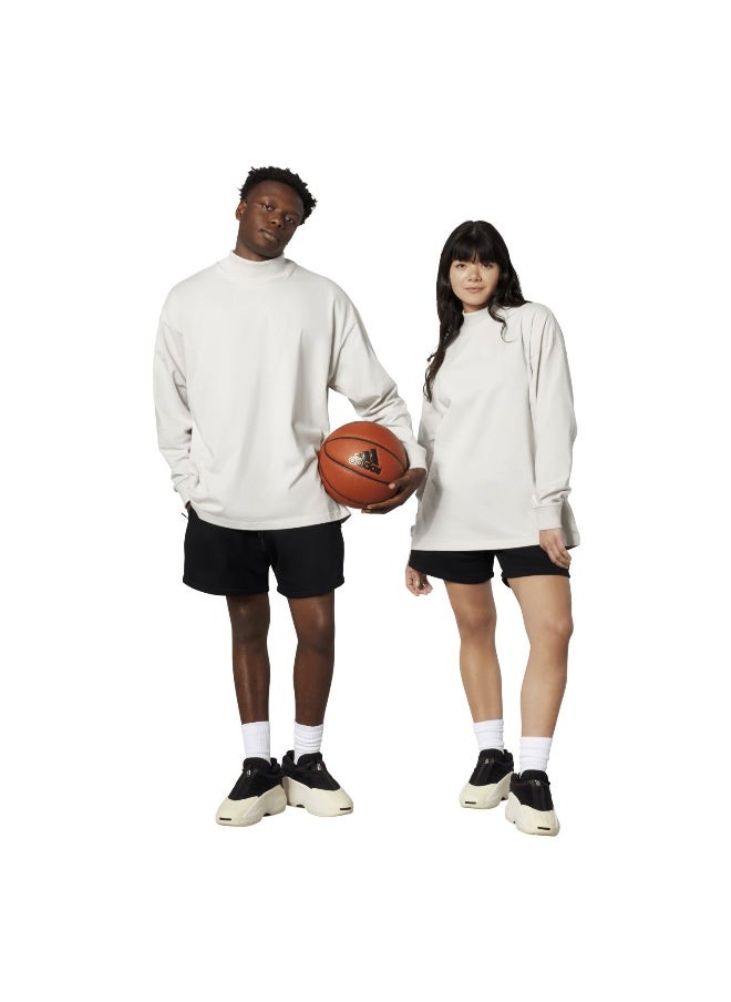 Adidas Adidas One Bb L/S Tee Grey Basketball T-Shirts For Unisex Xs  - Image 5