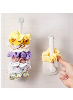 Excefore Scrunchie Holder, Hair Accessories Organizer Wall Hooks, DIY Hair Accessories Organizer Jewelry Hair Ties Holder, Waterproof Scrunchy Storage Stick, Adhesive Headband Cap Holder 2PCS  - Image 5