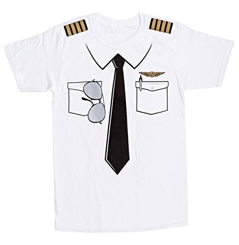 Luso Aviation لوسو للطيران - تي شيرت زي الطيار، أبيض، إكس-لارج - Image 5