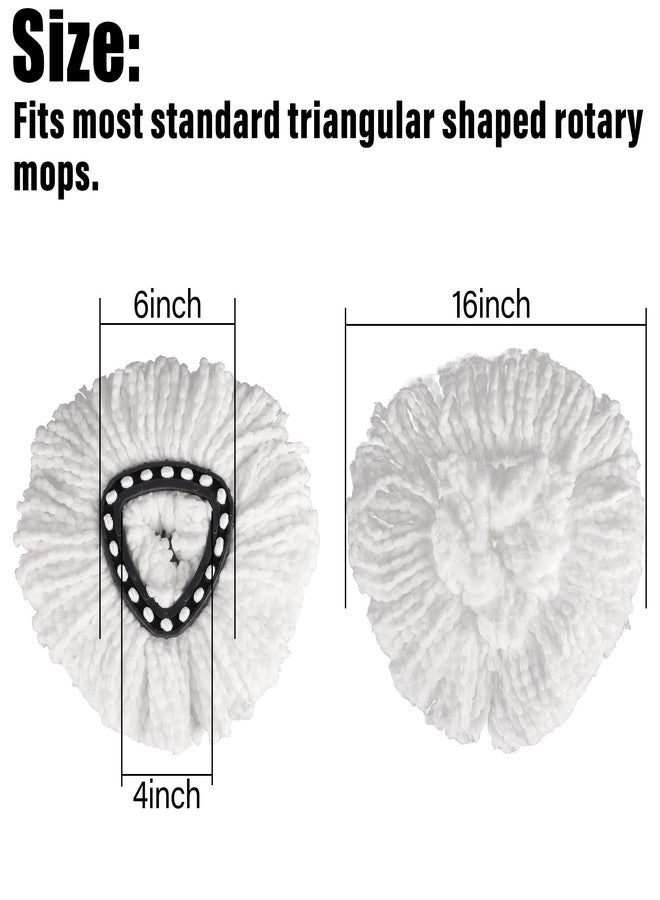 Ailengy 8 Pack Mop Replacement Head, Ailengy 100% Microfiber Mop Refills Spin Mop Replacement Head, 360 Micro Spin Cleaning Replacement Mop Heads for Easy House Cleaning Floor Mopping - Image 2