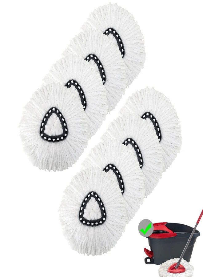 Ailengy 8 Pack Mop Replacement Head, Ailengy 100% Microfiber Mop Refills Spin Mop Replacement Head, 360 Micro Spin Cleaning Replacement Mop Heads for Easy House Cleaning Floor Mopping - Image 1