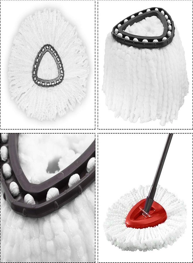 Ailengy 8 Pack Mop Replacement Head, Ailengy 100% Microfiber Mop Refills Spin Mop Replacement Head, 360 Micro Spin Cleaning Replacement Mop Heads for Easy House Cleaning Floor Mopping - Image 3