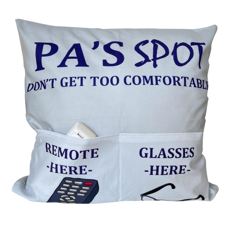 CYMROK PA Gifts Dad Grandpa Gifts  2-Pocket 2-Sided PA Pillow Covers 18x18 Inch  Fathers Day Birthday Christmas Stocking Stuffers Thanksgiving Day Gifts - Image 1