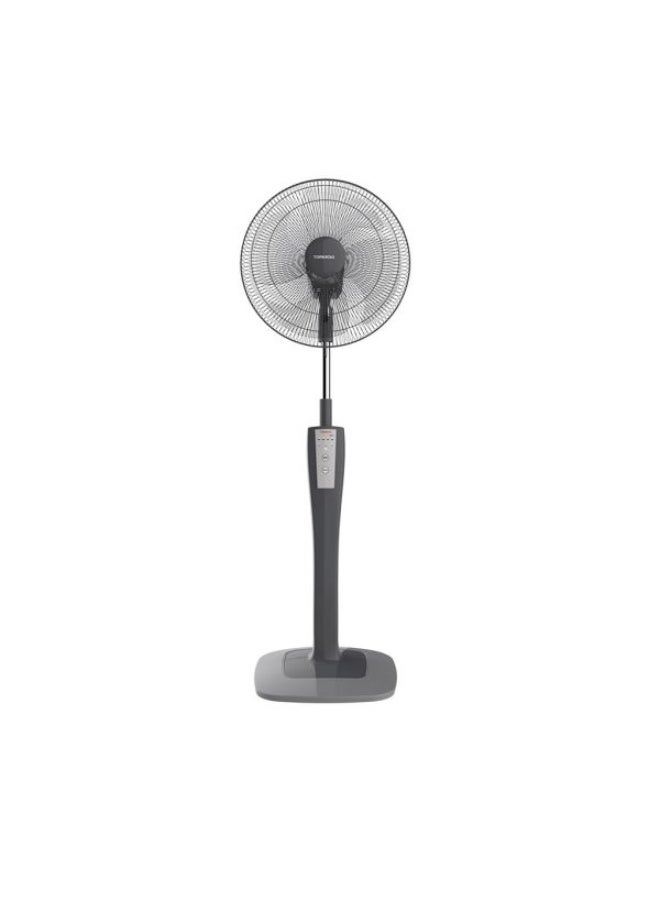 Tornado 16-inch Stand Fan, 4 Blades, Remote Control, Gray, TSF-75G - Image 2