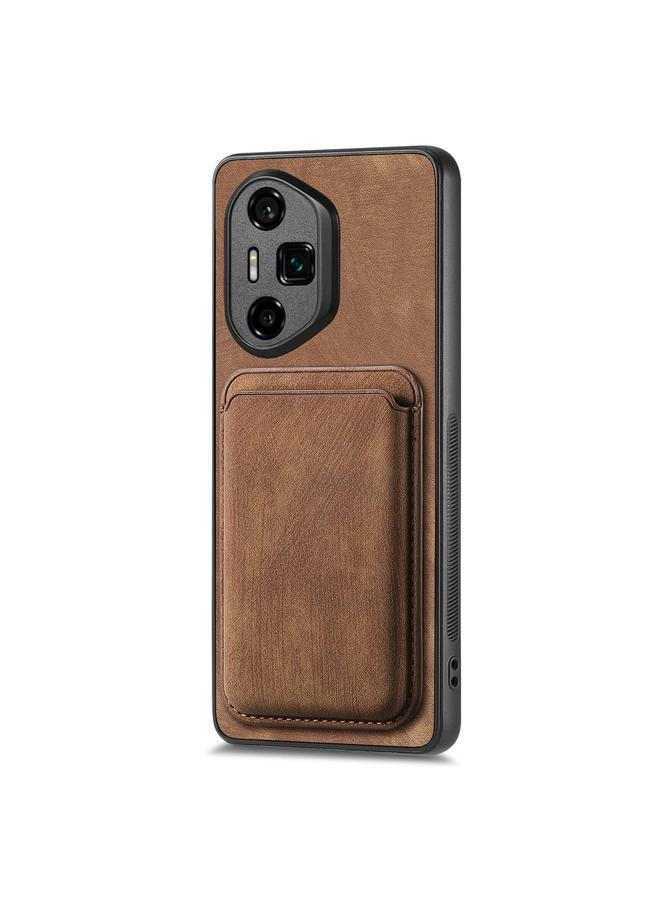 زبون جراب هاتف مغناطيسي من الجلد بتصميم كلاسيكي لهاتف Honor 300 Ultra - Image 2