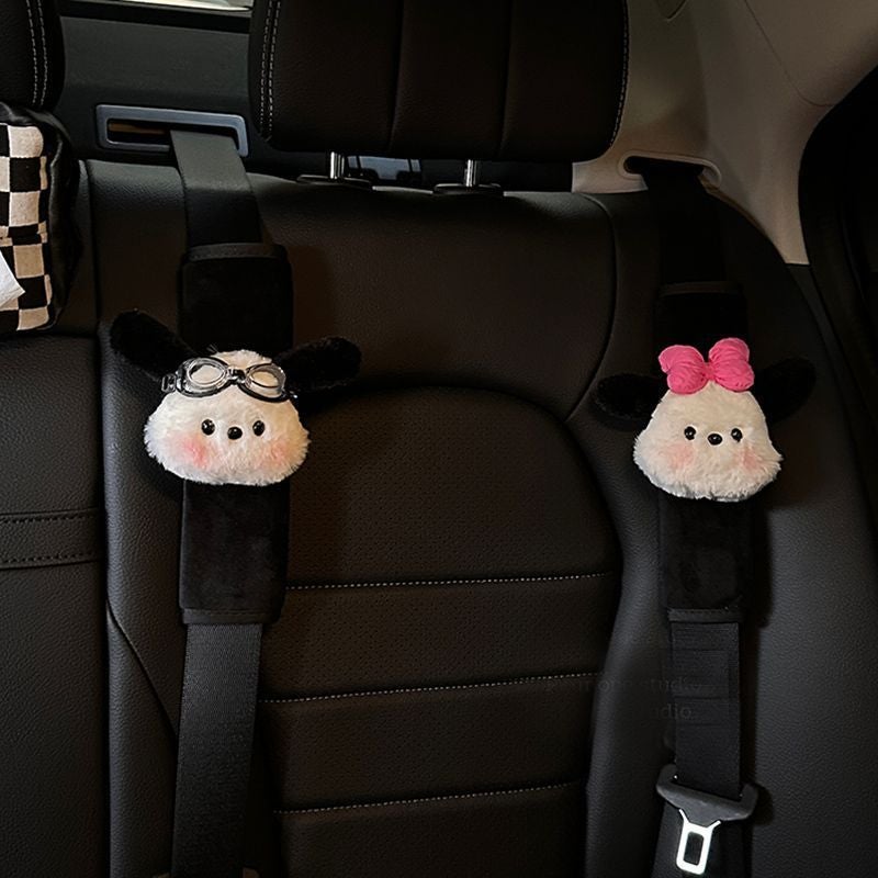 Car Safety Belt Small Dog Shoulder Pad Car Anti-Collar Safety Belt Car Ornaments Cartoon Cute Car Accessories - Image 4