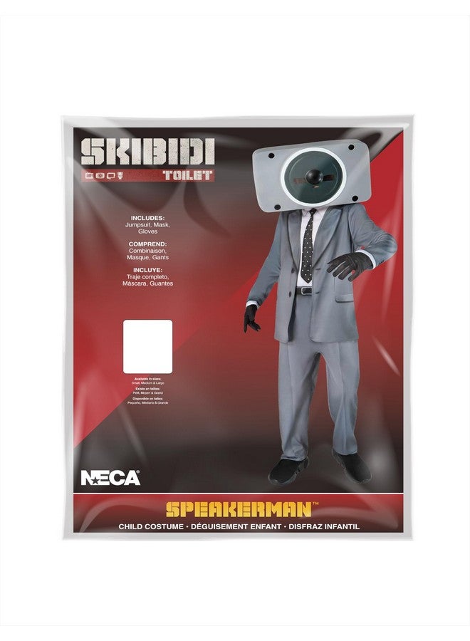 NECA Skibidi Toilet Speakerman Fun Costume For Kids, For Themed Party and Halloween, Medium - Image 4
