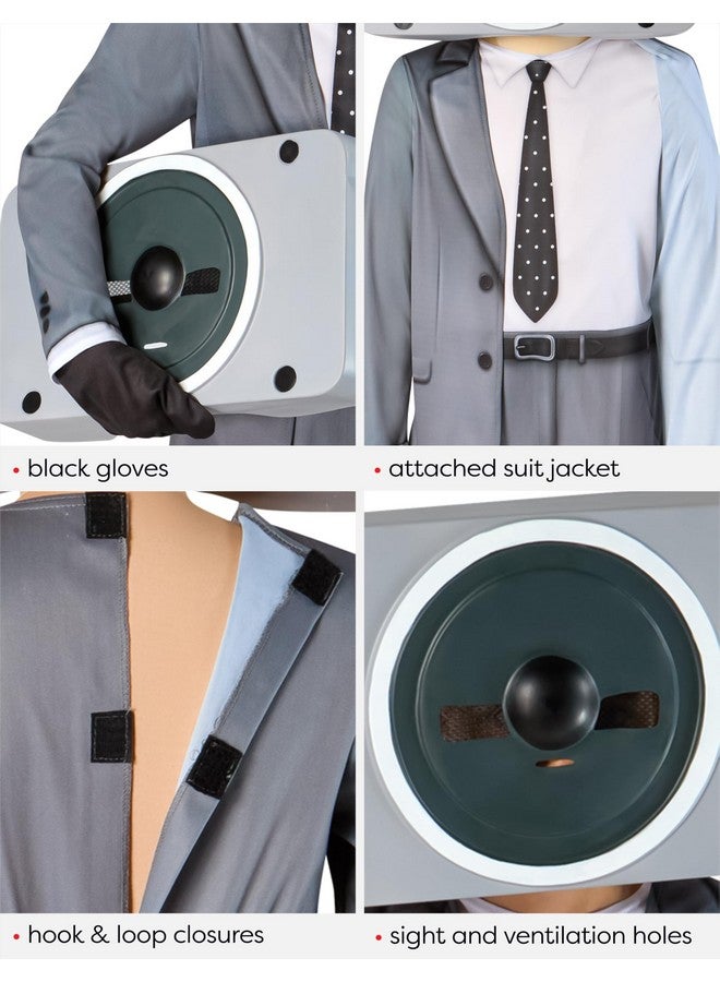 NECA Skibidi Toilet Speakerman Fun Costume For Kids, For Themed Party and Halloween, Medium - Image 2