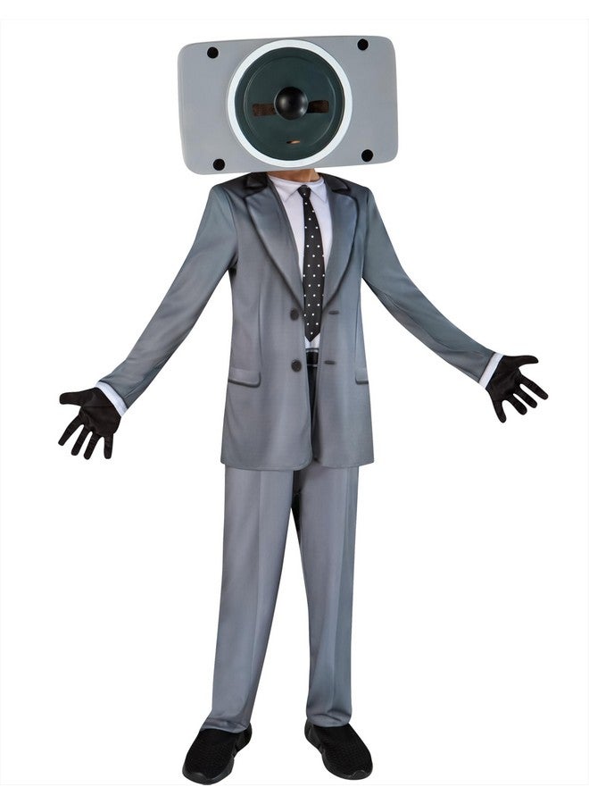 NECA Skibidi Toilet Speakerman Fun Costume For Kids, For Themed Party and Halloween, Medium - Image 1