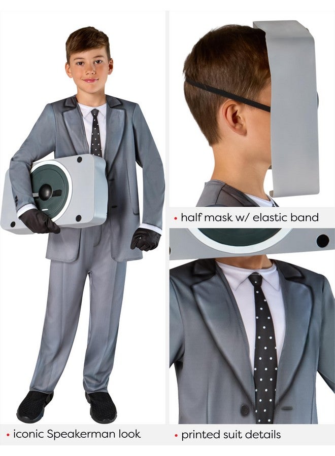 NECA Skibidi Toilet Speakerman Fun Costume For Kids, For Themed Party and Halloween, Medium - Image 3