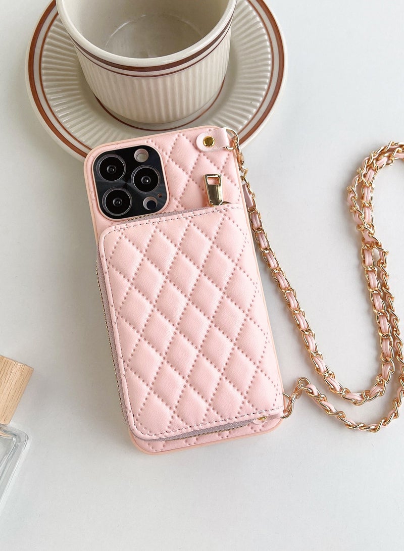 Suteni Crossbody Strap Back Cover Card Slots Leather Phone Case for iPhone - Image 1