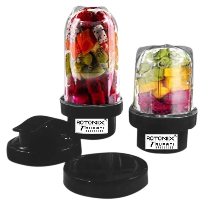 BEST ORIGIONAL SUPER BULLET JAR SET FOR MIXER GRINDER 2 JAR 530 ML 350 ML WITH GYM SIPPER CAP BLACKCOMPANY SINCE 1984 MANUFACTURING MARKETING SERVICING