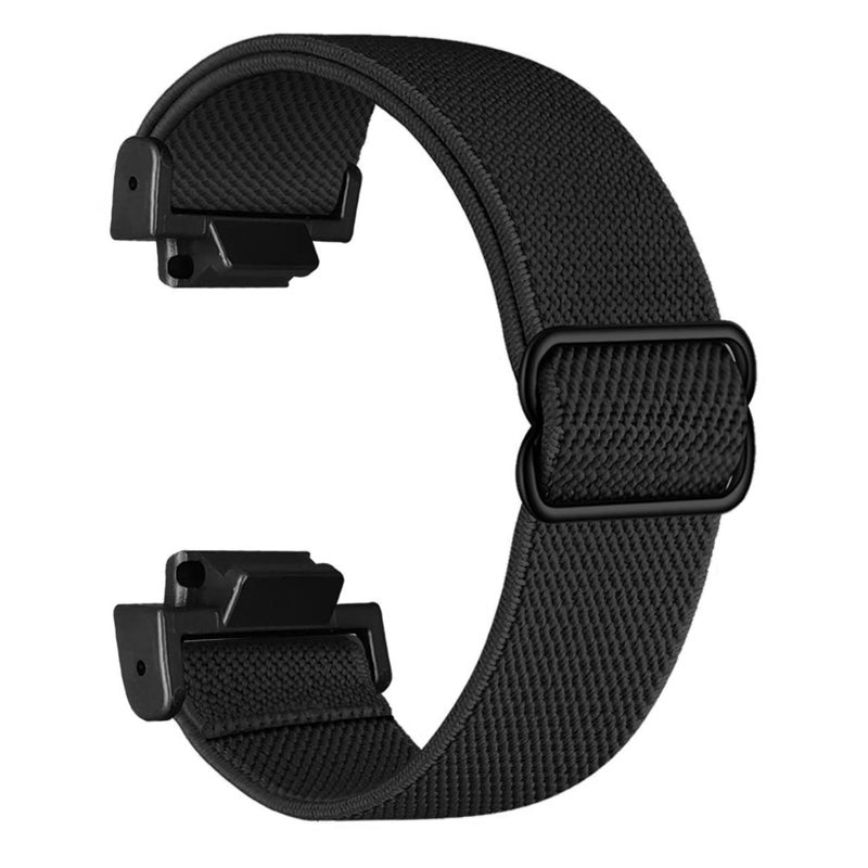 Abanen Elastic Nylon Watch Bands for Casio gshock DW-5600/8900, Stretchy Strap with with Lightweight Plastic Connector for Casio GA-100/GW-B5600/GB-5600 /GW-6900 (Black) - Image 2