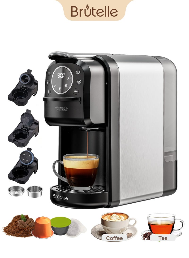 Brutelle 3In1 Espresso Machine Capsule Coffee Maker 20Bar Coffee Maker Cappuccino Latte Americano for Home and Office Dormitory Hotel - Image 1