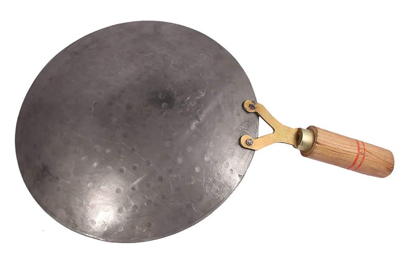 RJ kitchenware Store Roti Tawa Dasi Handmade Friendly Iron Tawa for Roti/Chapati 9 inch Cooking Loha, Lokhand Tawa (Silver) - Image 3