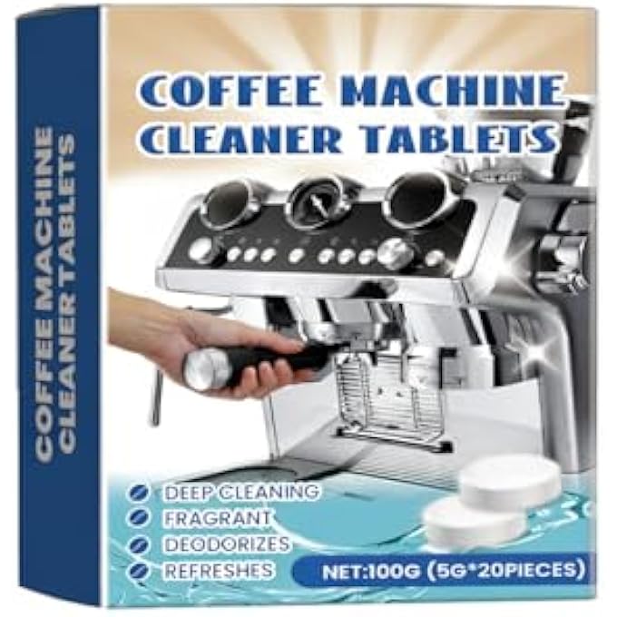 rayihni Coffee Machine Cleaner  Descaler Tablets  20 Count Compatible With Tassimo Melitta Miele Descaling Tabs For Drip Coffee  Espresso Machines - Image 1