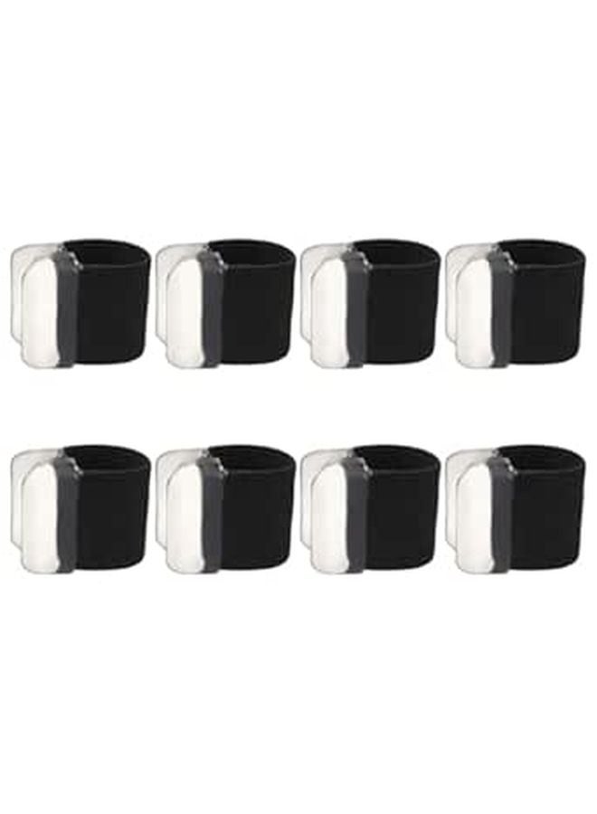 Large Black Toe Separators 4 Pairs Orthopedic Alignment Relief for Men and Women - Image 1