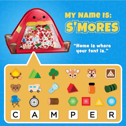Vango BIZYBOO The Original Seek Find Plush Hidden Object Search Problem Solving Educational Matching Game for Kids 2 and Up Smores - Image 5