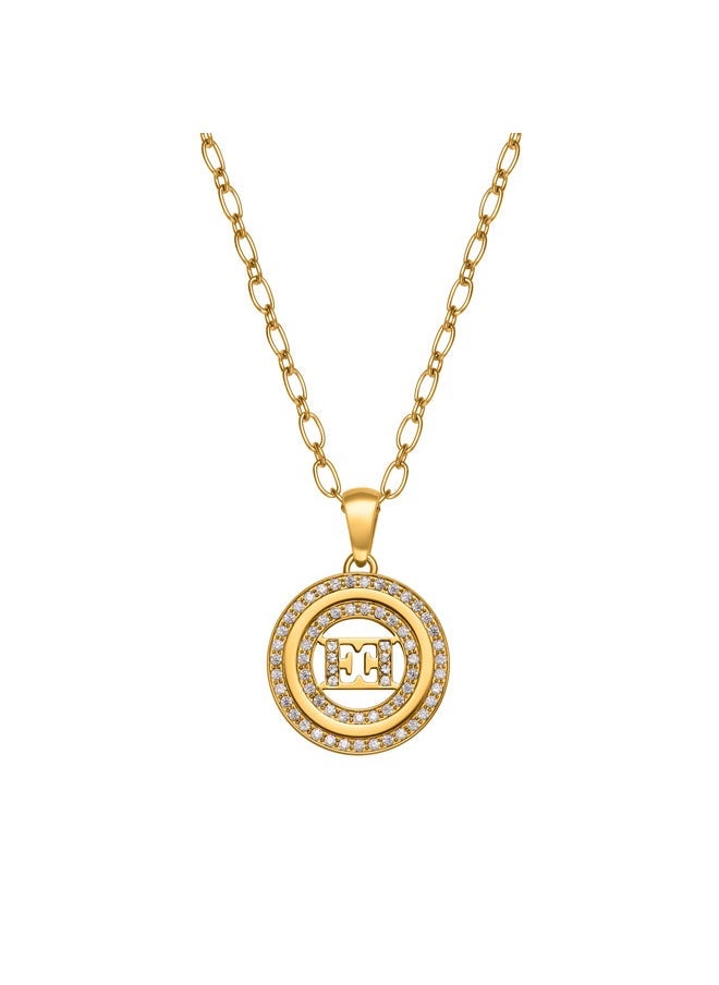 ESCADA Alice Necklace for Women Iconic E Signature Pendant, Crystal Accents, Modern Luxury and Chic Design - Image 1