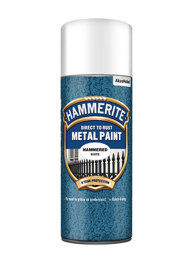 5084784 Metal Paint: Hammered White 400ml (Aerosol)