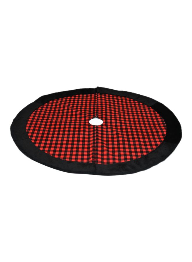 Decorative Tree Skirt Red/Black - Image 1