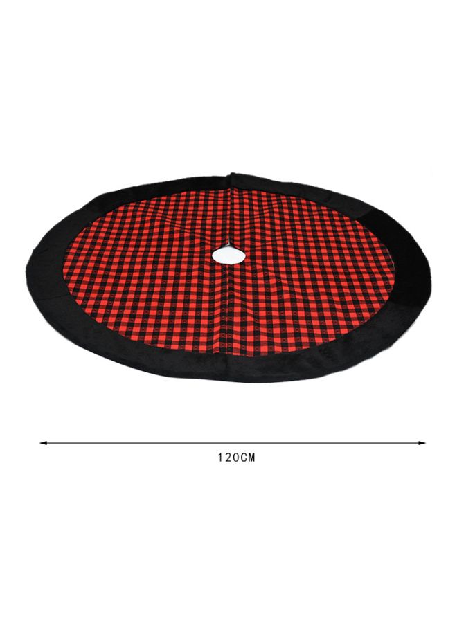 Decorative Tree Skirt Red/Black - Image 3