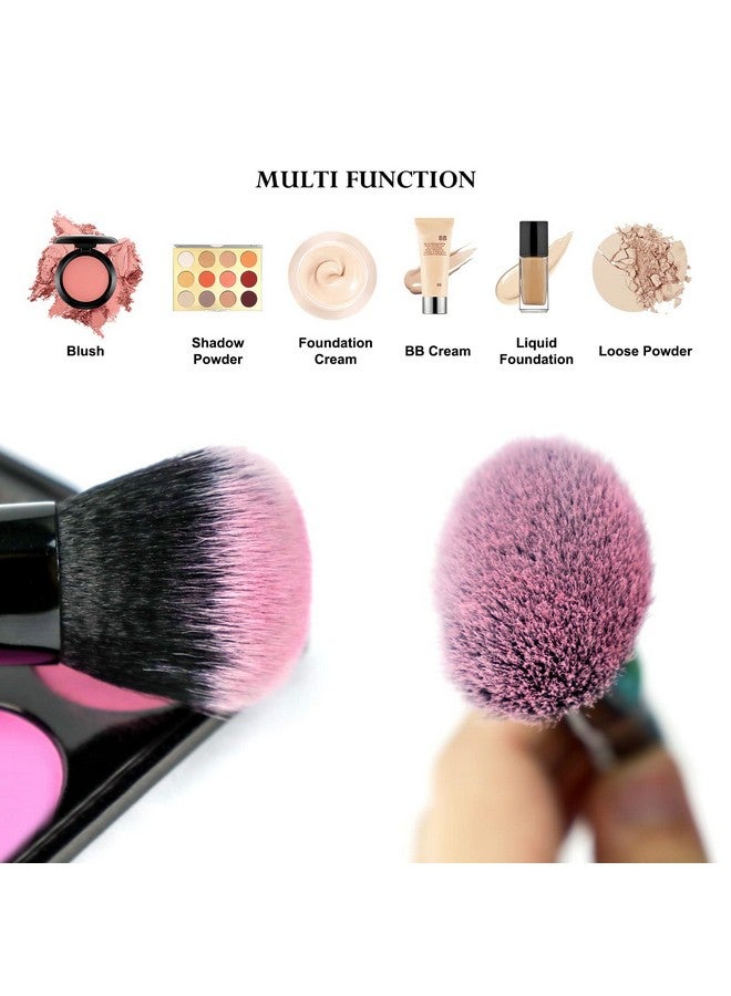 Daxstar Makeup Brushes with a Foldable Case, Makeup Kit 15PCS, Make up Brushes Set Black with 4 Makeup Sponges - Image 3