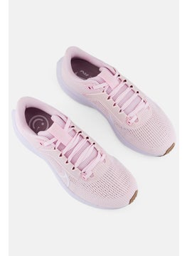 Nike Women Air Zoom Pegasus 40 Lace Up Running Shoes, Pink  - Image 4