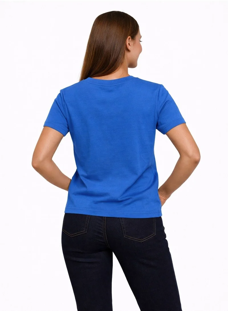 Polo Play Ladies Graphic T-shirt -ROYAL BLUE