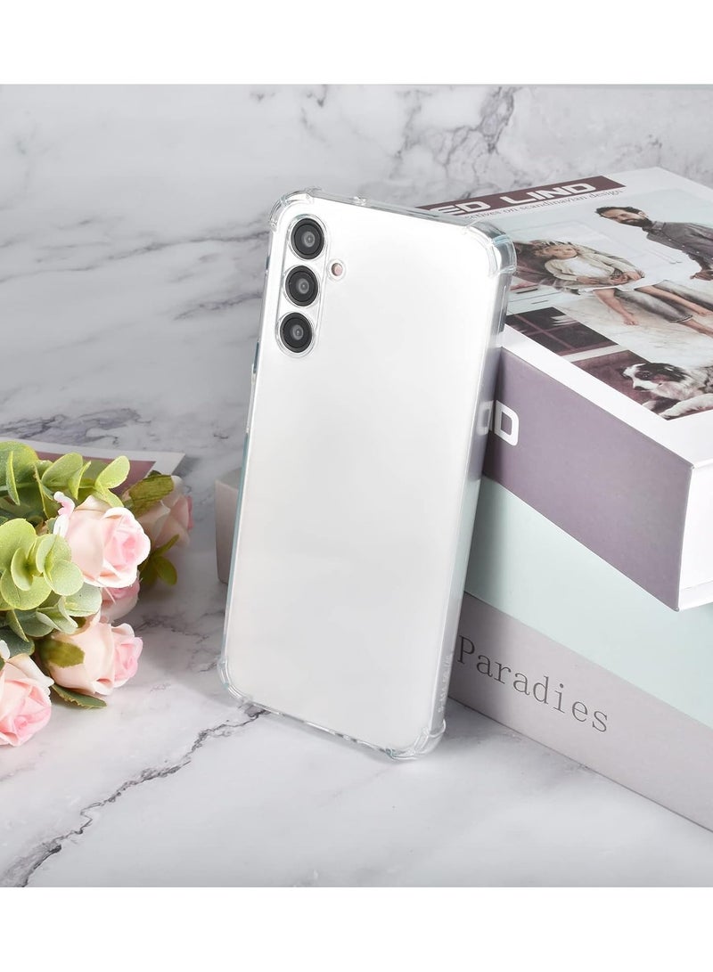 ELMO3EZZ Samsung Galaxy A14 5G Galaxy A14 4G Case Crystal Clear Shockproof Bumper Protective Soft TPU Slim Fit Flexible Skin Transparent Back Cover Rubber Silicone Gel Galaxy A14 4G/5G Clear - Image 2