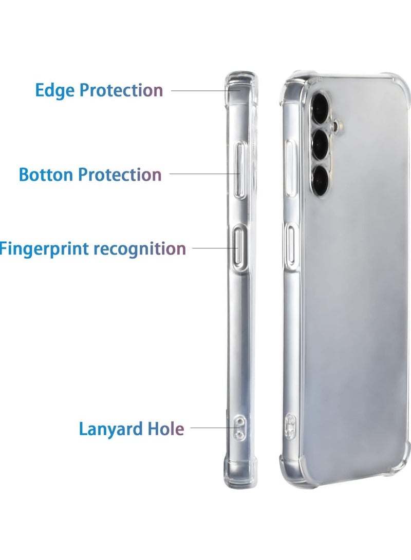 ELMO3EZZ Samsung Galaxy A14 5G Galaxy A14 4G Case Crystal Clear Shockproof Bumper Protective Soft TPU Slim Fit Flexible Skin Transparent Back Cover Rubber Silicone Gel Galaxy A14 4G/5G Clear - Image 5