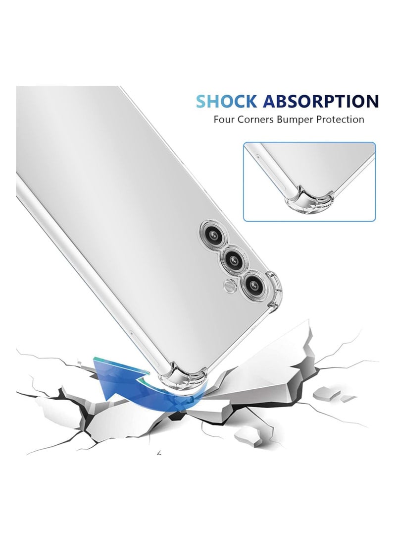 ELMO3EZZ Samsung Galaxy A14 5G Galaxy A14 4G Case Crystal Clear Shockproof Bumper Protective Soft TPU Slim Fit Flexible Skin Transparent Back Cover Rubber Silicone Gel Galaxy A14 4G/5G Clear - Image 4