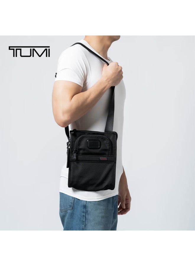 Tumi Gen4.3 Men's Shoulder Bag, Business Commute Daily Casual Square Crossbody Bag, Black, Gift - Image 4